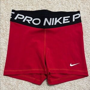 Nike Pro Red Athletic Shorts XS